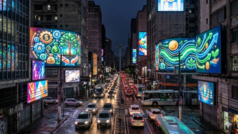 Times Square em São Paulo: publicidade, lucro com propósito e a disputa pela atenção no centro urbano